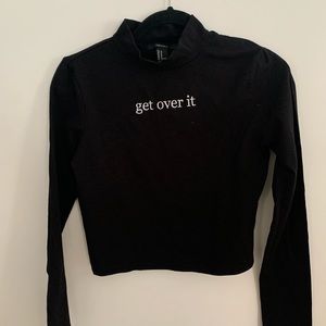 [M]👚NWOT - F21 black mock neck top